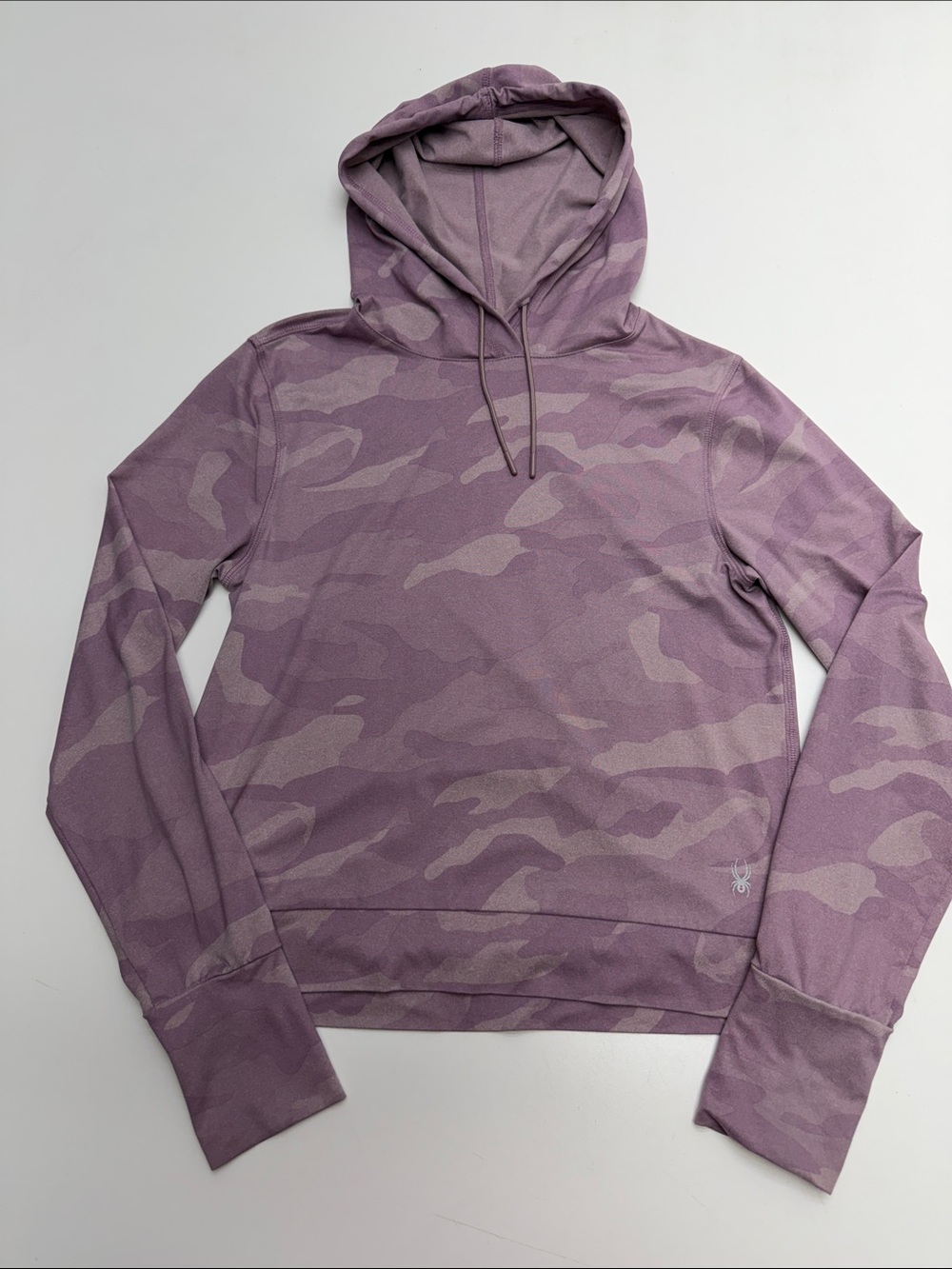 SPYDER Women’s Small Purple Camo Lightweight Hooded Sweatshirt